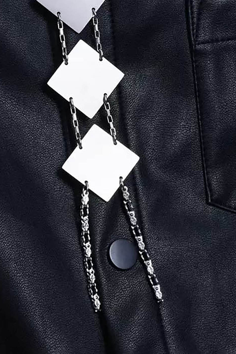 ILLUSORY Cyborg Metallic Tie, premium urban and streetwear designers apparel on PROJECTISR.com, ILLUSORY