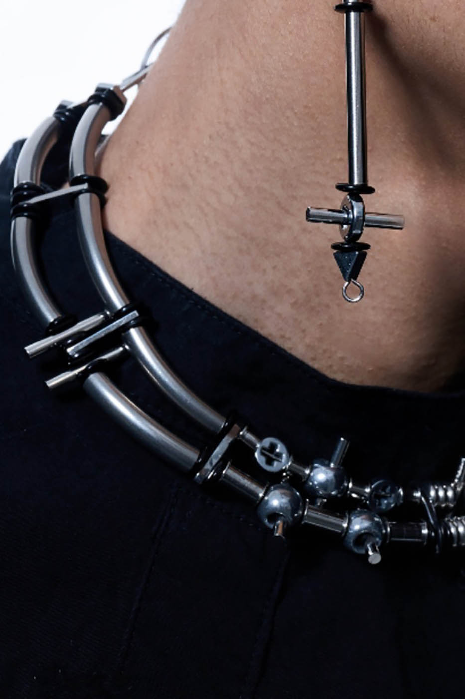 ILLUSORY The Infiltrator Detachable Necklace, premium urban and streetwear designers apparel on PROJECTISR.com, ILLUSORY