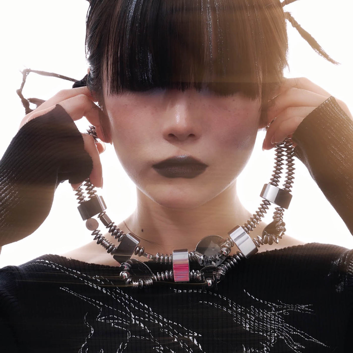 ILLUSORY Mechanical Double-Strand Necklace, premium urban and streetwear designers apparel on PROJECTISR.com, ILLUSORY
