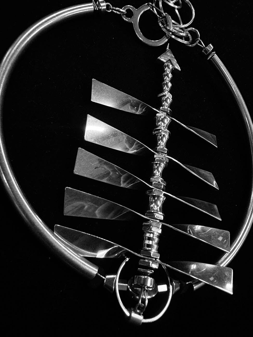 ILLUSORY Spine Necklace, premium urban and streetwear designers apparel on PROJECTISR.com, ILLUSORY